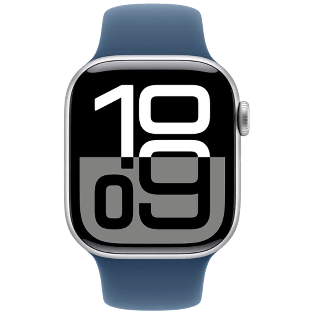 Apple Watch Series 10 42mm Argent (Bracelet En Silicone Bleu M/L) Apple