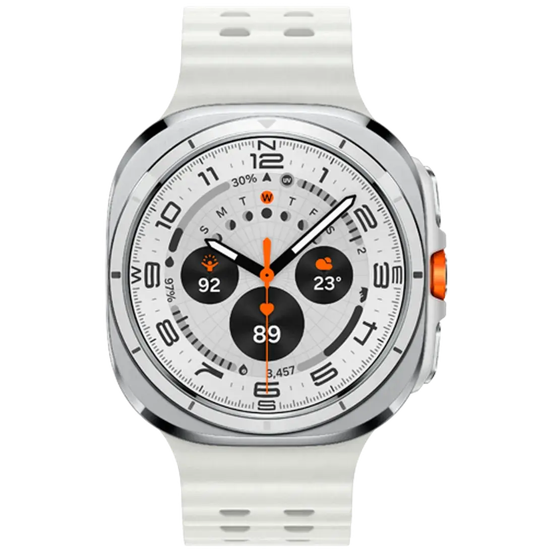 Samsung Galaxy Watch Ultra Titanium Blanc (Bracelet En Silicone Blanc) SAMSUNG