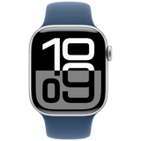 Apple Watch Series 10 42mm Argent (Bracelet En Silicone Bleu M/L) Apple