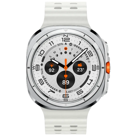 Samsung Galaxy Watch Ultra Titanium Blanc (Bracelet En Silicone Blanc) SAMSUNG