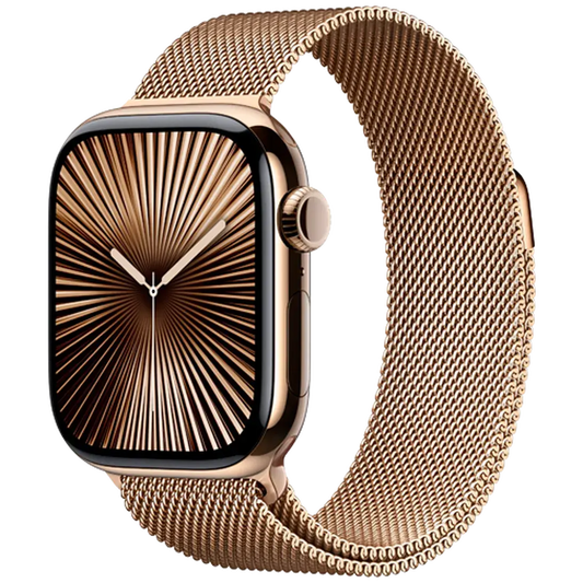Apple Watch Series 10 4G 42mm Gold Titanium (Bracelet Milanais Dorées) Apple