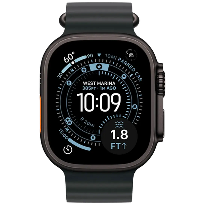 Apple Watch Ultra 3 49mm Noir (Bracelet En Silicone Noir) Apple