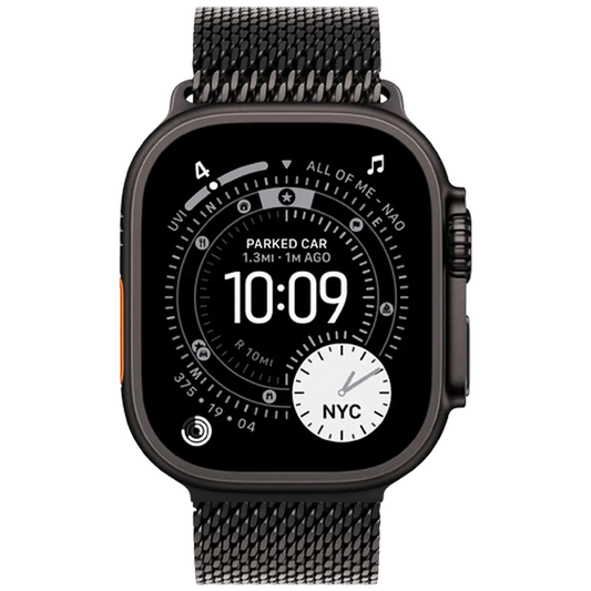Apple Watch Ultra 3 49mm Noir (Noir Milanese Bracelet L) Apple