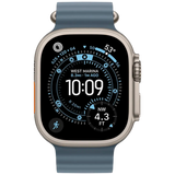 Apple Watch Ultra 3 49mm Titanium (Bracelet En Silicone Bleu) Apple